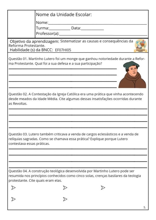 40 Atividades de história 6º ao 9º - Image 5