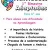Atividades Adaptadas para 6 ano