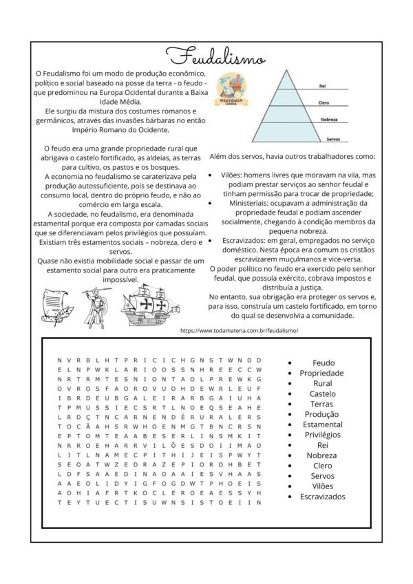 Caça palavras de história 6° ao 9° ano - Image 2