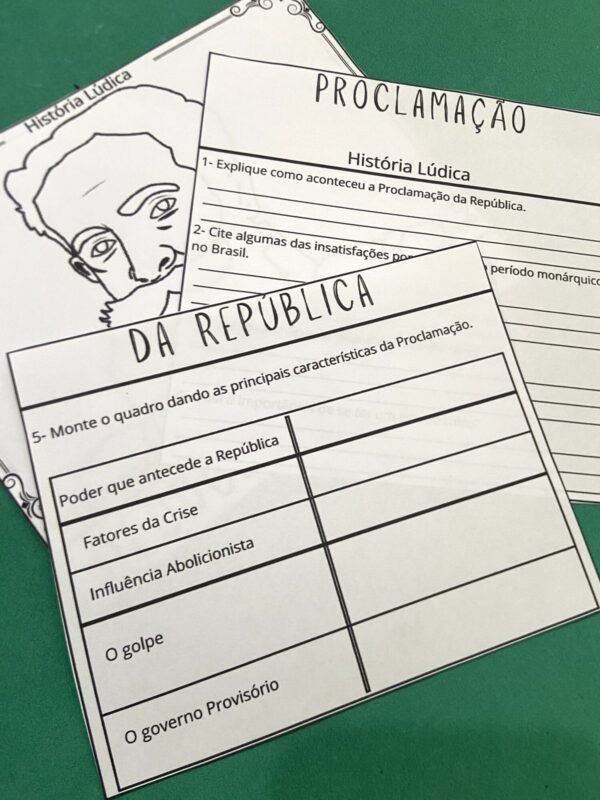 Atividade lúdica Proclamação da República - Image 3