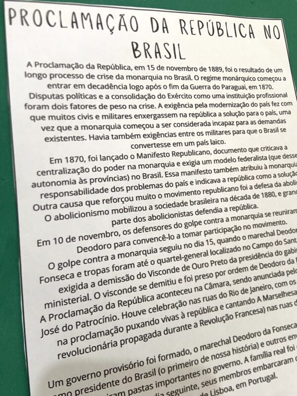 Atividade lúdica Proclamação da República - Image 2