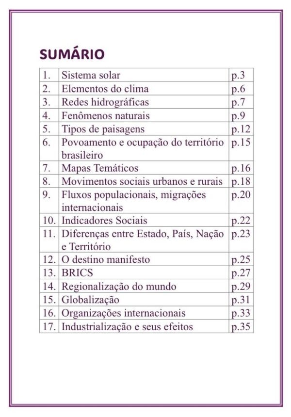Atividades de revisão e nivelamento de GEOGRAFIA - Image 2