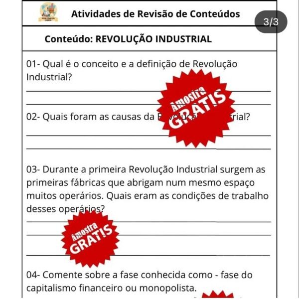 Atividades de Revisão de HISTÓRIA - Image 3