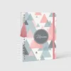 Agenda 2025 Personalizada Geométrica Cinza Rose com Nome
