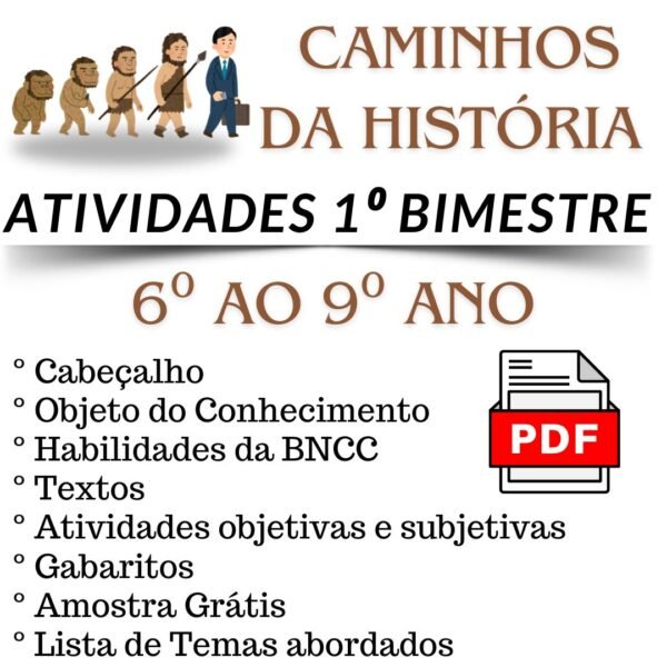 Atividades 1º Bimestre (6º ao 9º ) – História