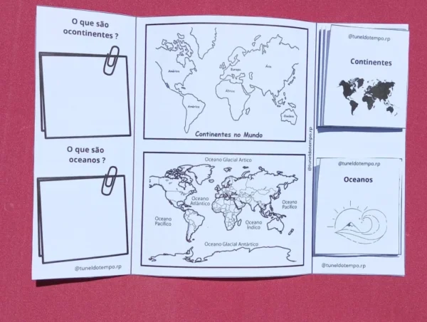 Continentes e Oceanos- Lapbook