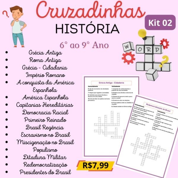 Cruzadinhas 6º ao 9º Ano KIT 02
