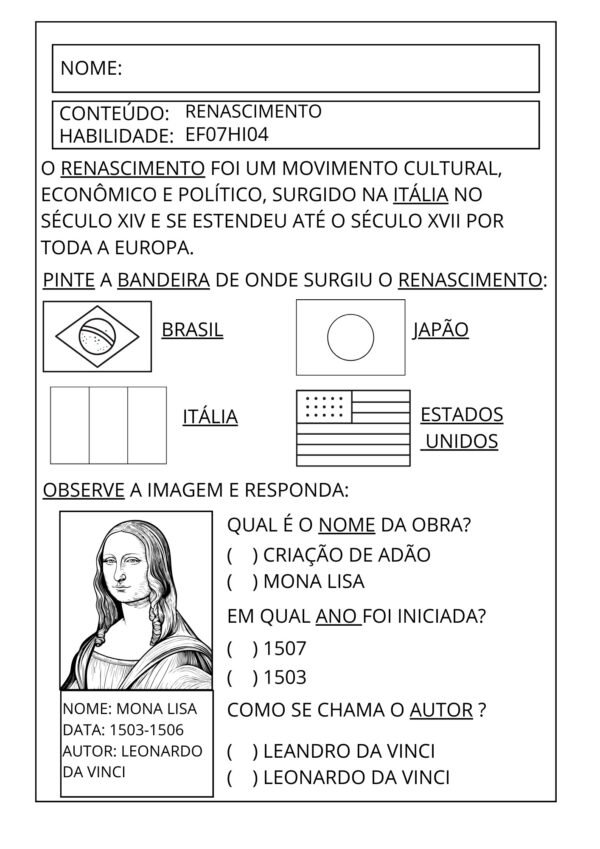 Atividades Autismo 6º ao 9º HISTÓRIA - Image 6
