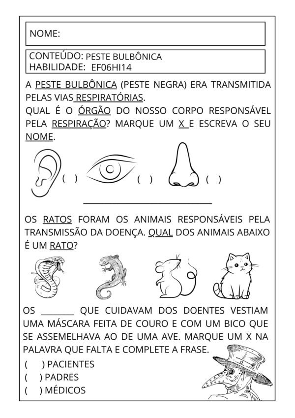 Atividades Autismo 6º ao 9º HISTÓRIA - Image 5