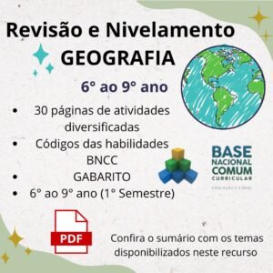 Atividades de revisão e nivelamento de GEOGRAFIA