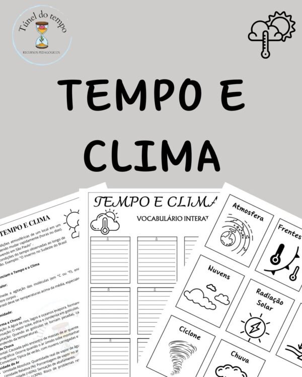 Tempo e Clima - Vocabulário Interativo