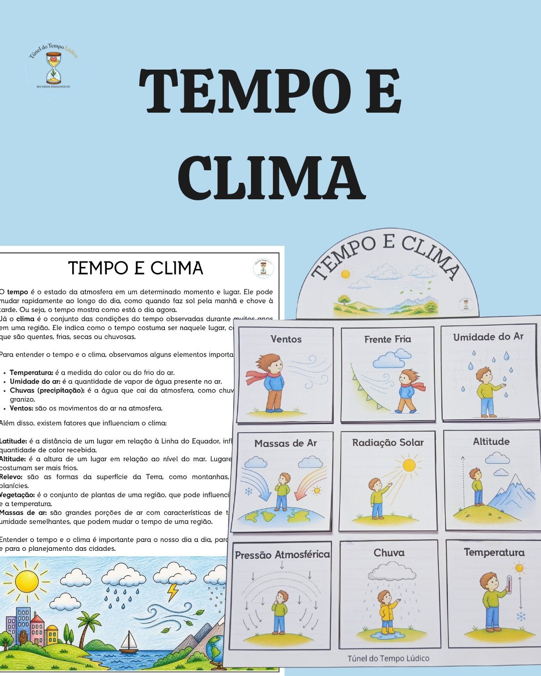 Tempo e Clima - Vocabulário Interativo