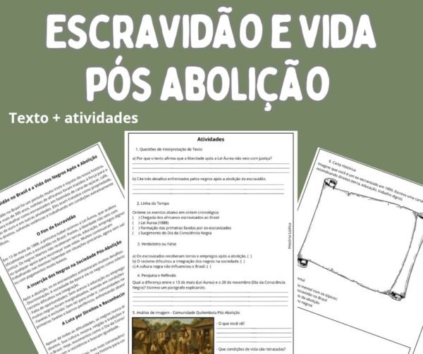 A escravidão no Brasil e a vida Pós Abolição