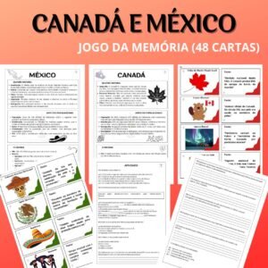Canadá e México - Jogo da Memória