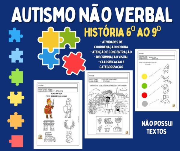 Atividades Autismo não verbal – história