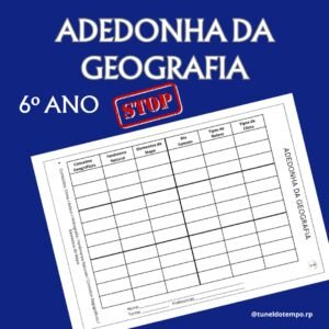 Adedonha da Geografia – 6⁰ ano