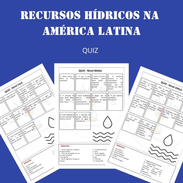 Recursos Hídricos na América Latina - Quiz