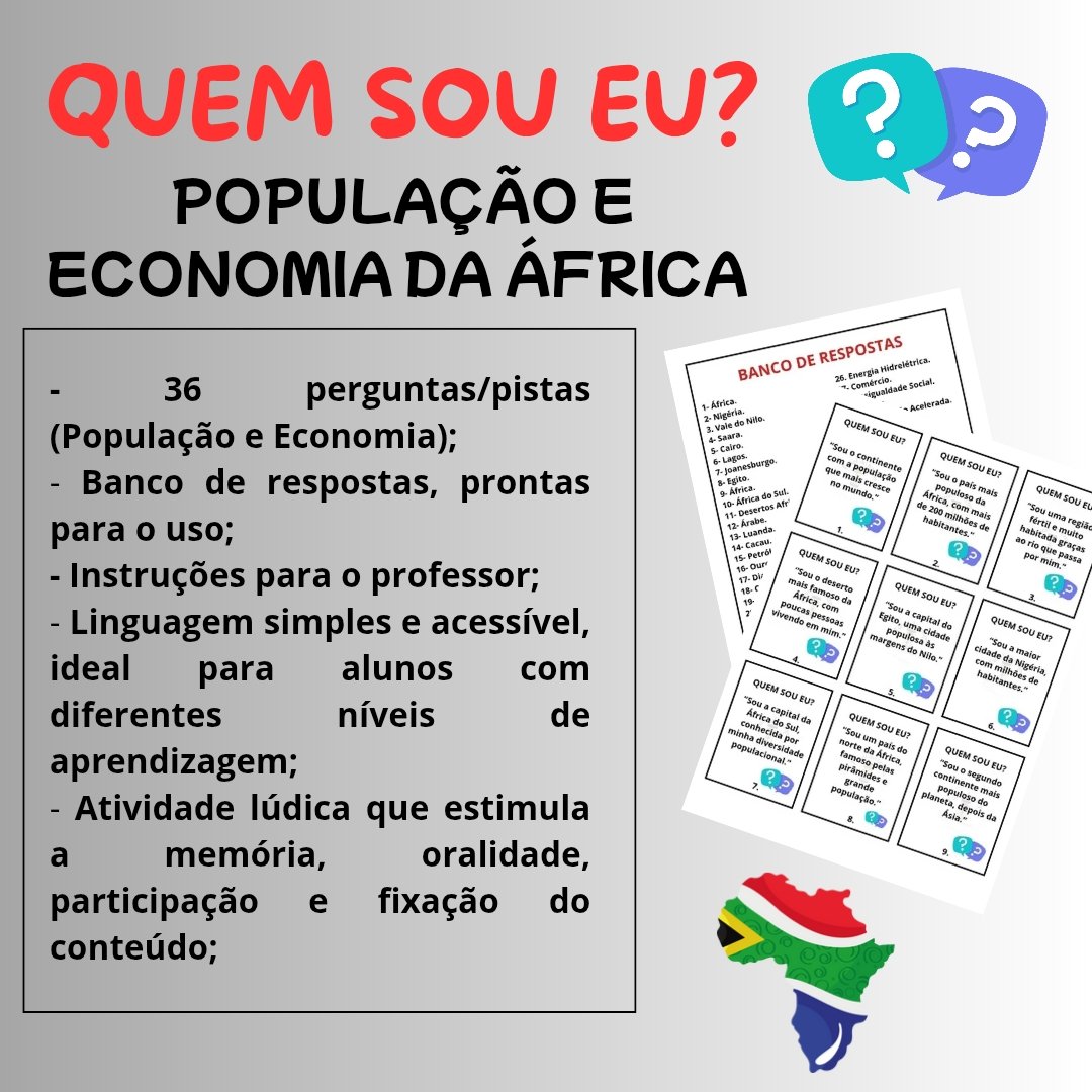 Economia e População da África - Dinâmica