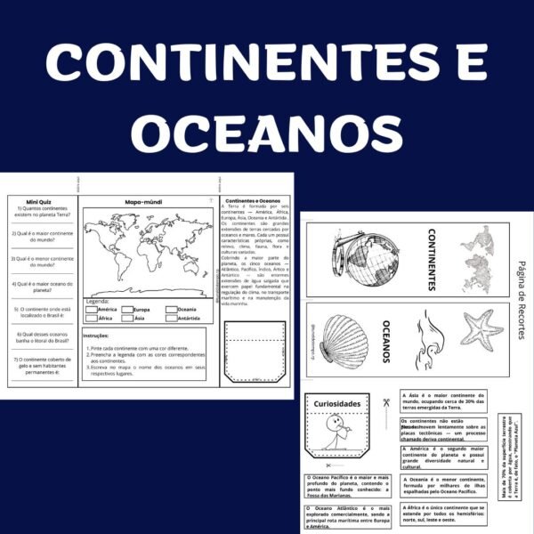 Continentes e Oceanos