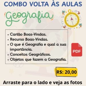 Combo volta às aulas - Geografia