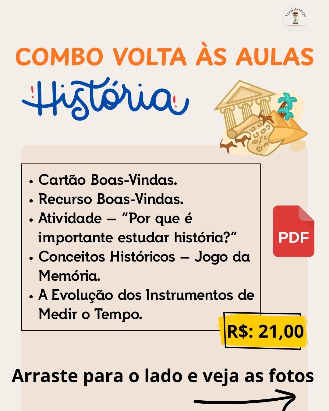 Combo volta às aulas – História