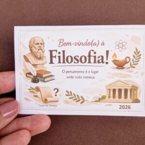 Cartão Boas-Vindas Filosofia