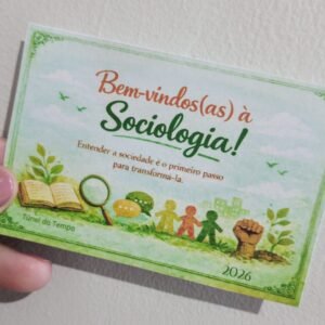 Cartão Boas-Vindas Sociologia
