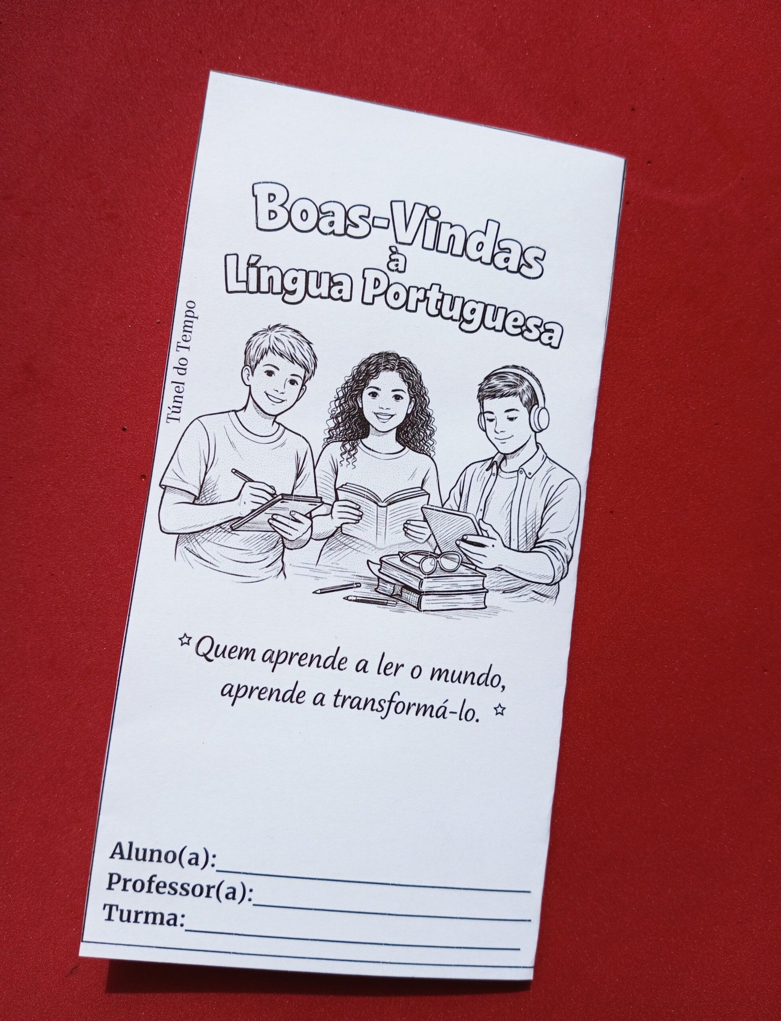 Folder de Boas-Vindas – Língua Portuguesa