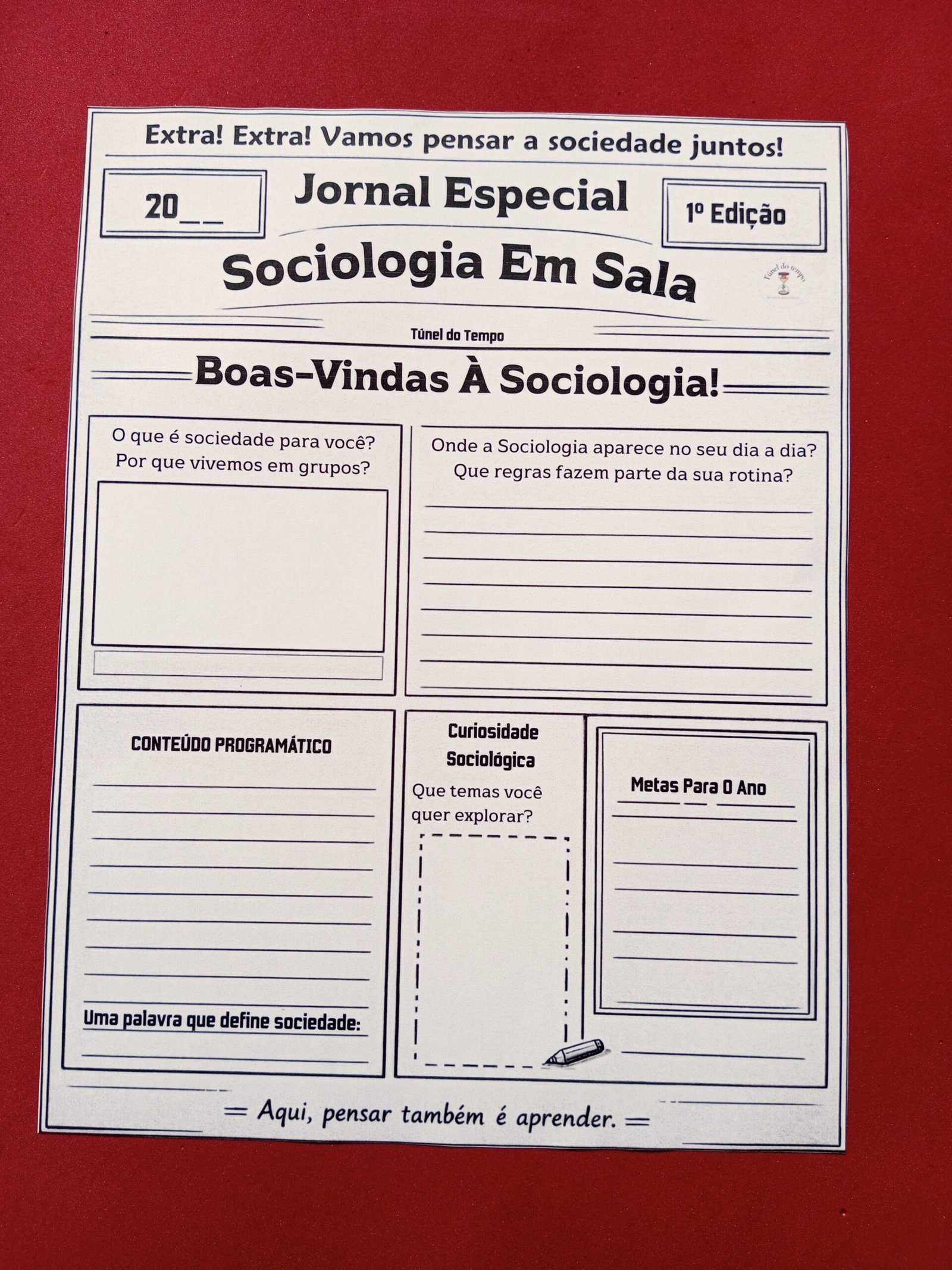 Jornal de Boas-Vindas à Sociologia