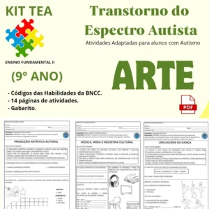 Atividades Autismo 9⁰ ano – ARTE