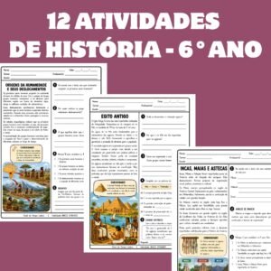 12 Atividades de História - 6° Ano