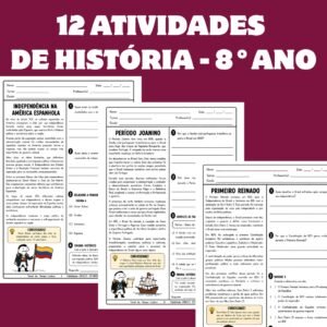 12 Atividades de História – 8° Ano