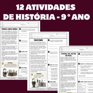 12 Atividades de História – 9° Ano