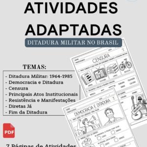 Atividades Adaptadas - Ditadura Militar no Brasil