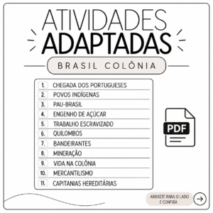Atividades Adaptadas - Brasil Colônia